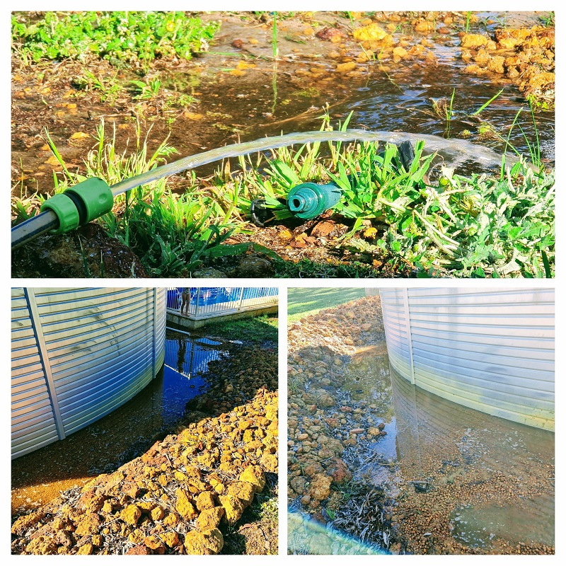 tank level water indicator with leakage