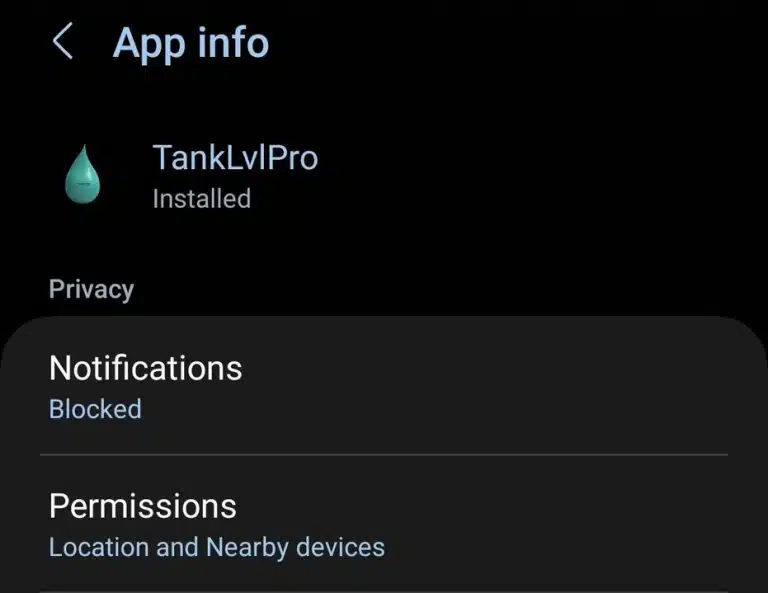 App Info